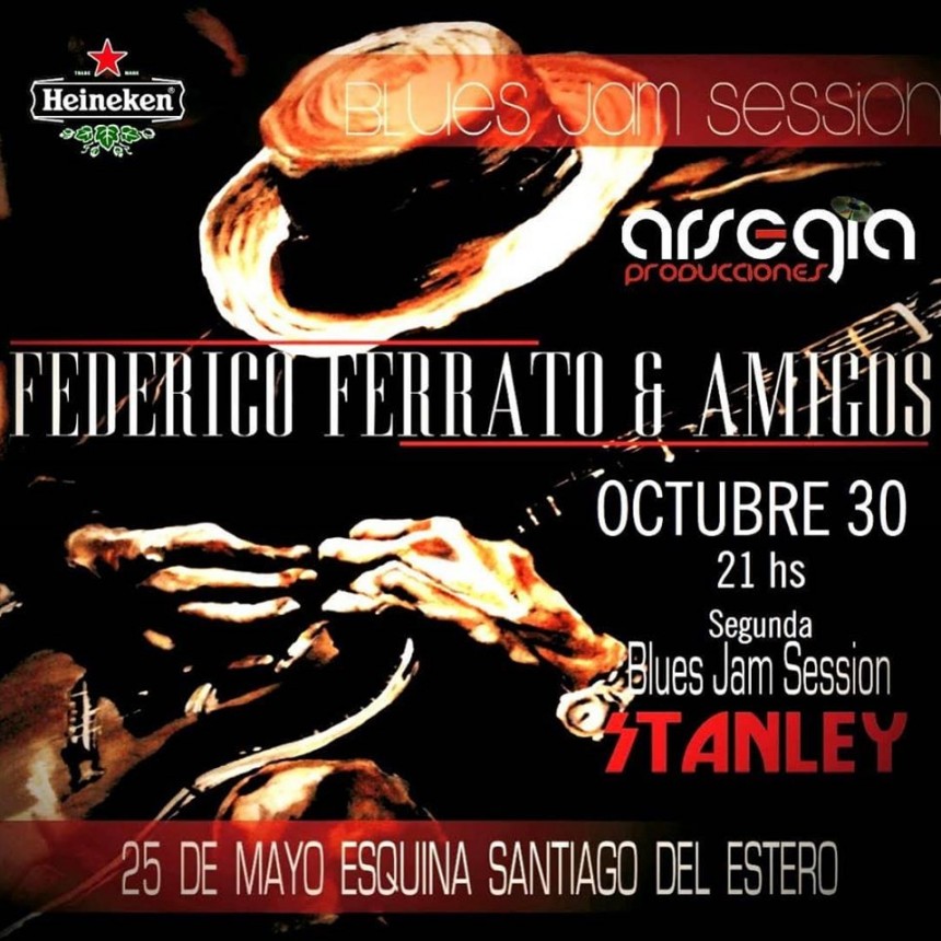 30/10 - Blues Jam Session: Fede Ferrato & amigos