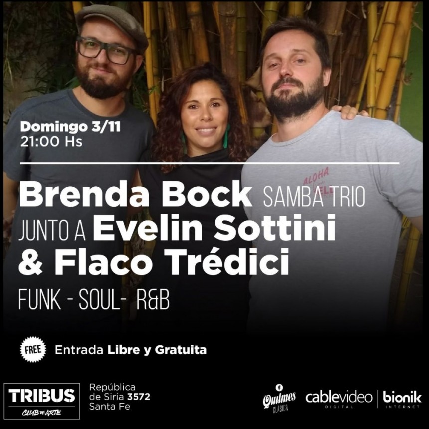 3/11 - Brenda B�ck Samba Tr&iacute;o junto a Evelin Sottini & Flaco Tr&eacute;dici