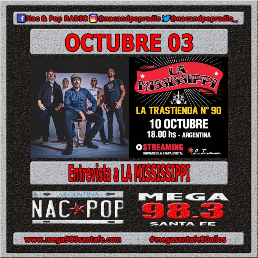 Entrevista a Juan Tord&oacute; de La Mississippi en "Nac & Pop"