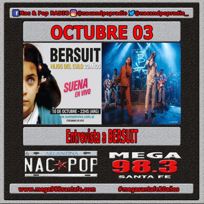 Entrevista a Juan Subir&aacute; de Bersuit en "Nac & Pop"