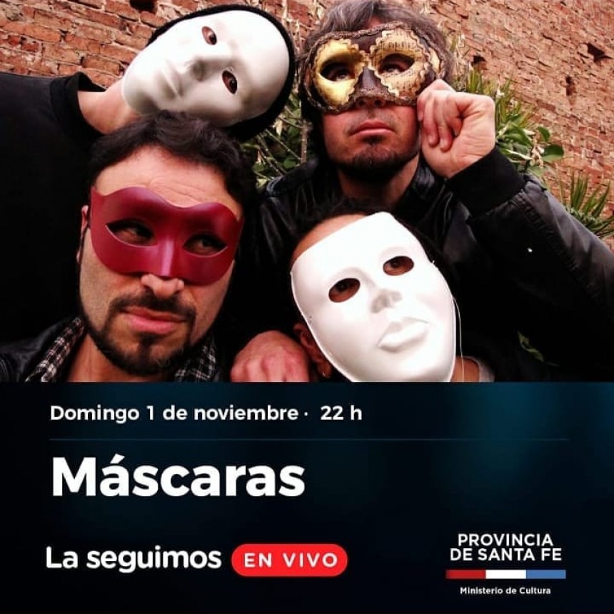 M&Aacute;SCARAS se presenta en el ciclo "LA SEGUIMOS EN VIVO"