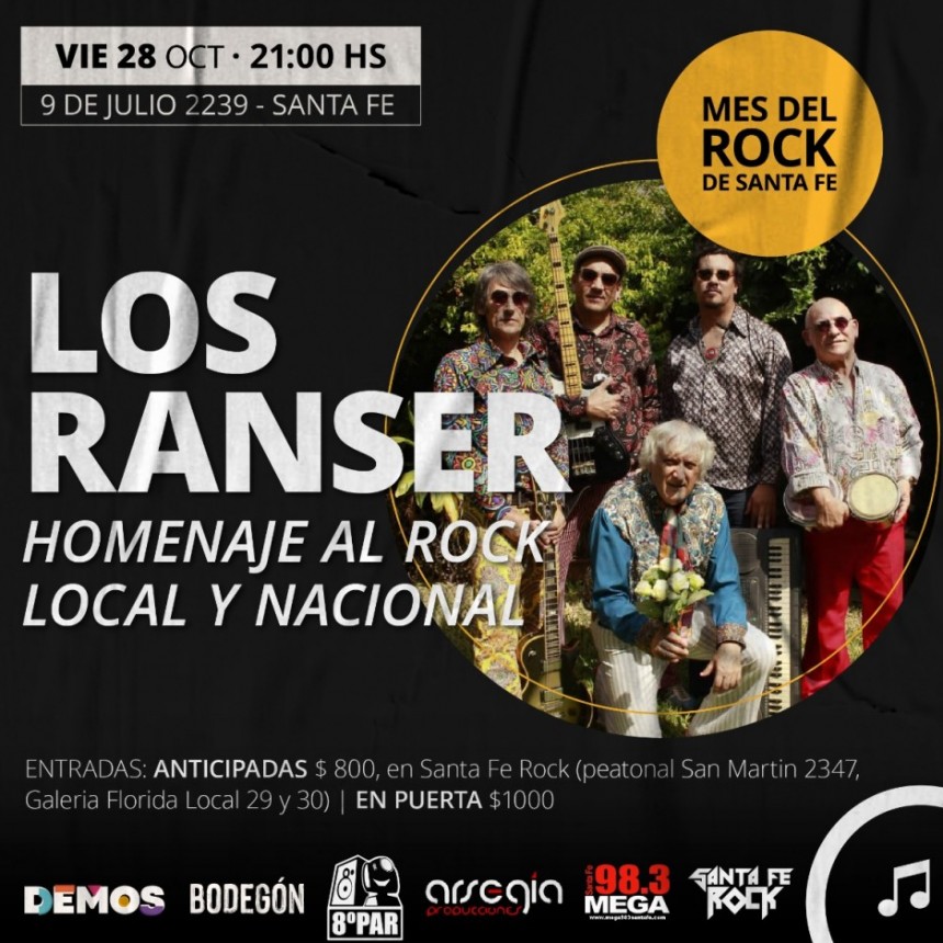 28/10 - LOS RANSER: "HOMENAJE AL ROCK LOCAL Y NACIONAL"