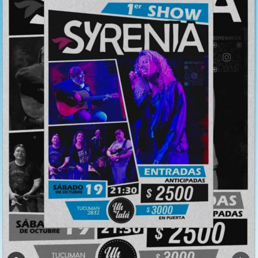 19/10 - SYRENIA en vivo en Uh lal&aacute;