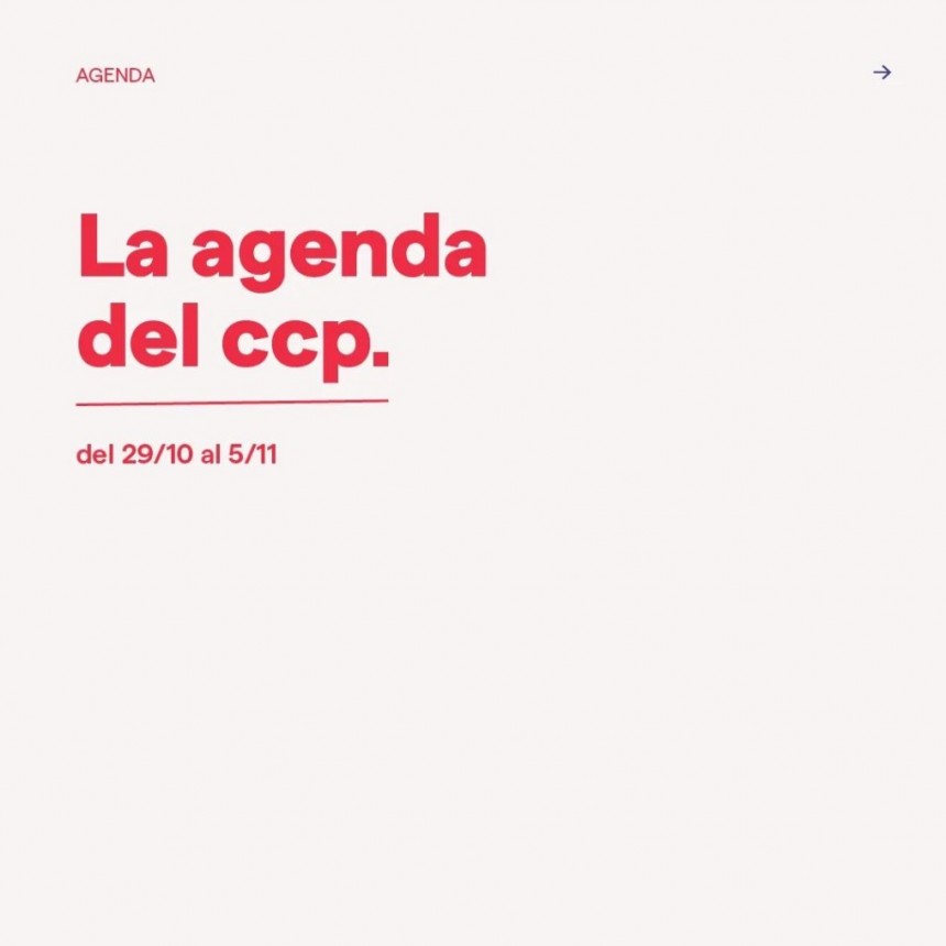 Programaci&oacute;n del CCP del  28/10 al 5/11