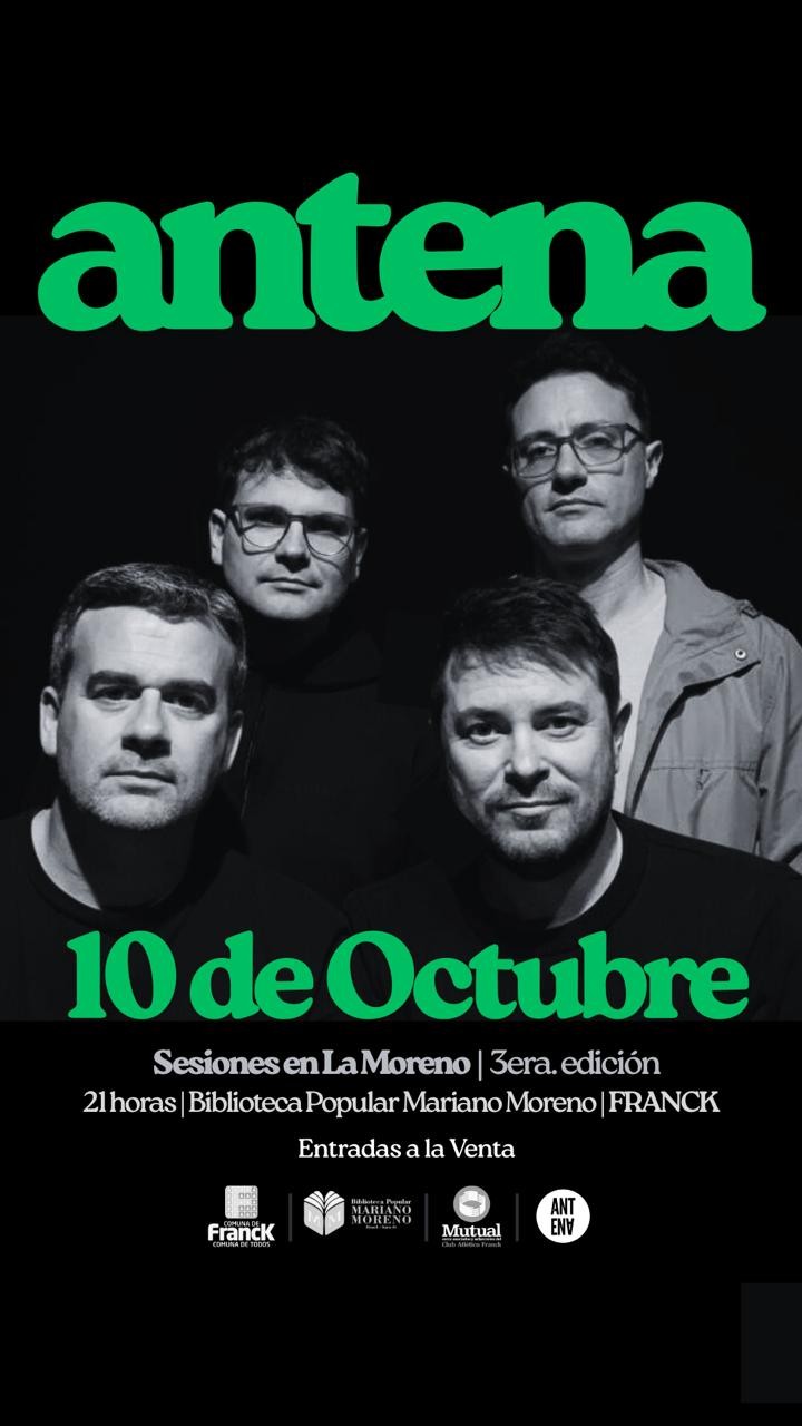 10/10 - Noche de rock en Franck: Antena en vivo
