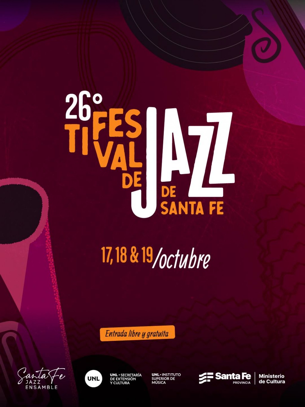 17,18 y 19/10 - 26° Festival de Jazz de Santa Fe
