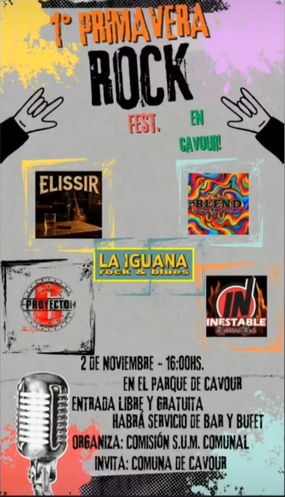 1er Primavera Rock Fest en Cavour