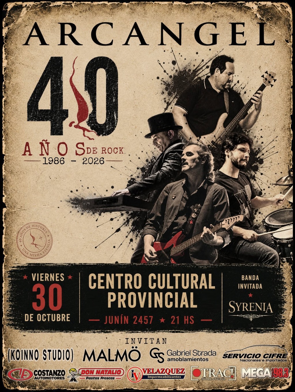 30/10 - ARC&Aacute;NGEL en el Centro Cultural Provincial