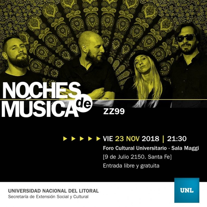 23/11 - NOCHES DE MUSICA: ZZ99 en el Foro