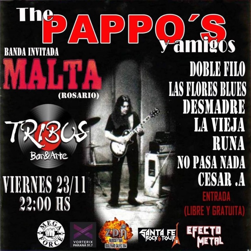 23/11 - THE PAPPOS & amigos en Tribus