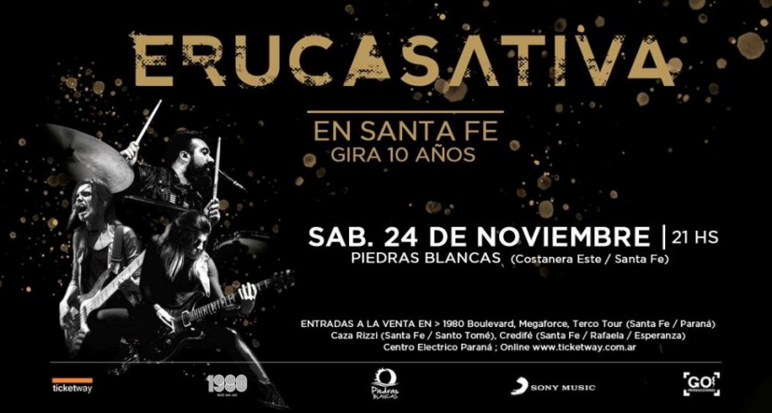24/11 - Eruca Sativa en vivo en Santa Fe ! #10A&ntilde;os