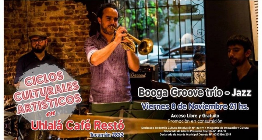 8/11 - BoogaGroove Organ Trio. M&uacute;sica al aire libre
