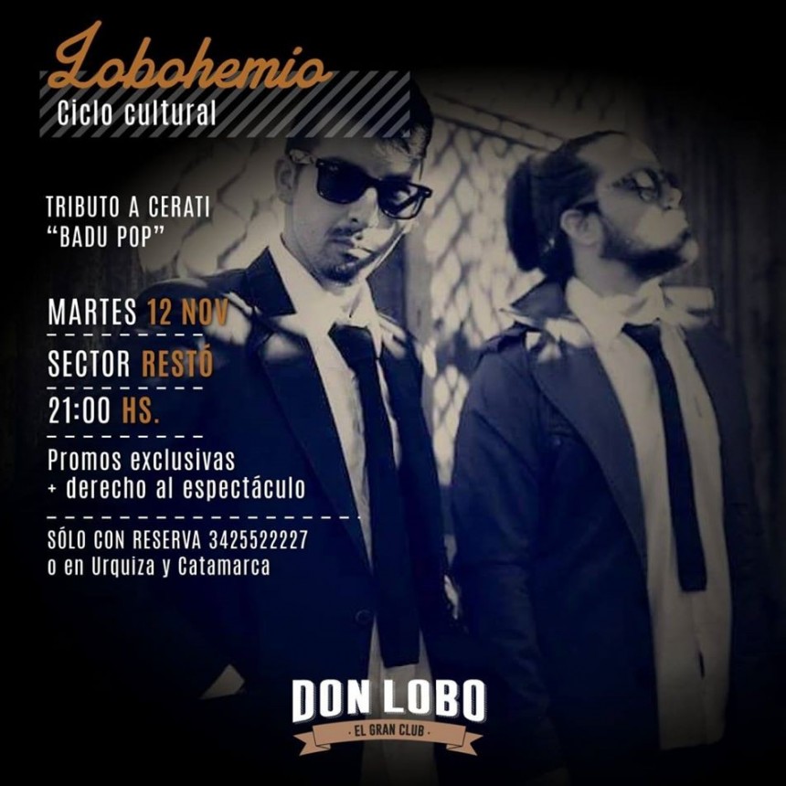 12/11 - Gustavo Cerati Tributo a la Carta vivo en Don Lobo
