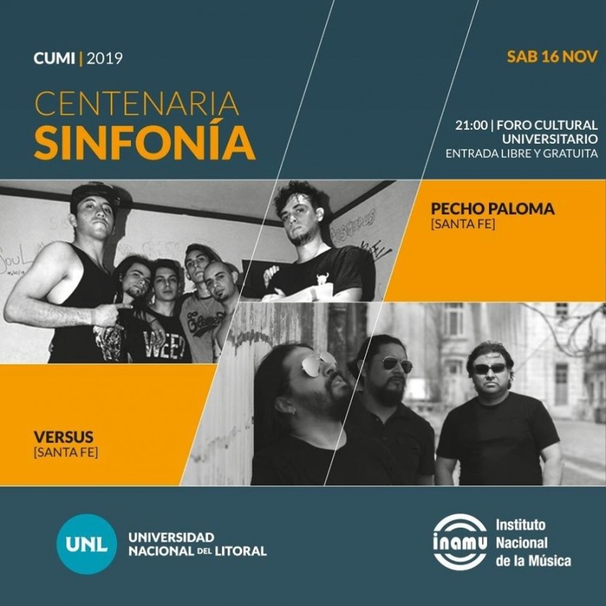16/11 - Pecho Paloma y Versus live in Foro Cultural!