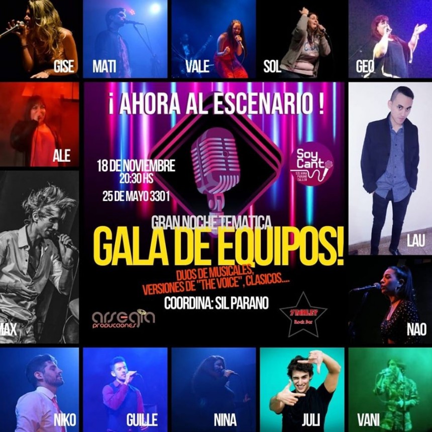 18/11 - AHORA AL ESCENARIO!!! Muestra de equipos