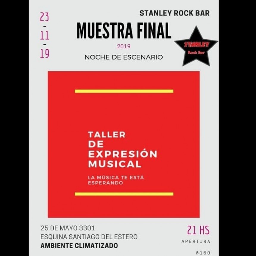 23/11 - TALLER DE EXPRESION MUSICAL: Muestra final