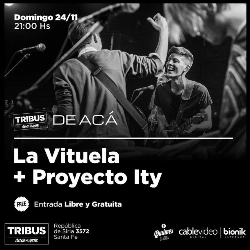 24/11 - La Vituela + Proyecto Ity en Tribus