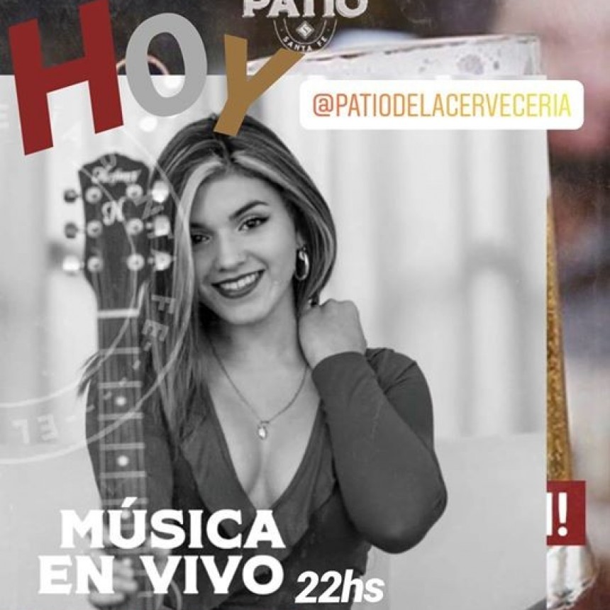 28/11 - Ailen Lovera en el Patio de la Cervecer&iacute;a