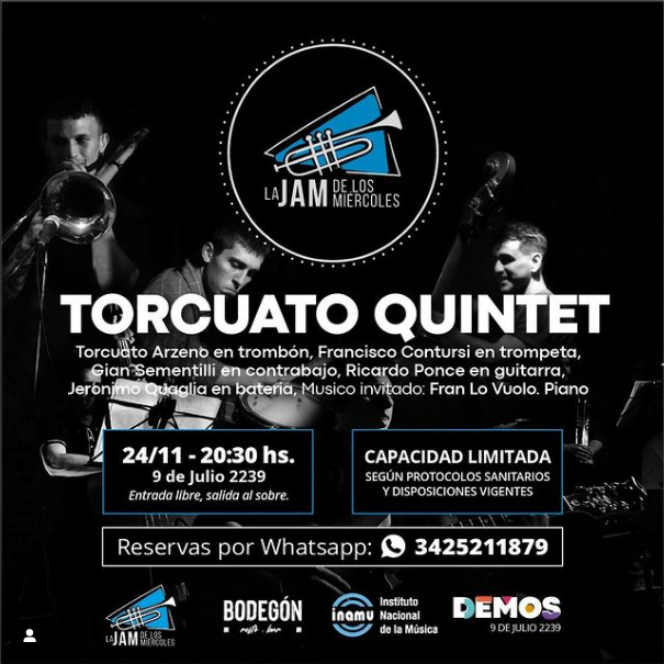 24/11 - Torcuato Quintet en Demos