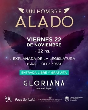 22/11 - Gloriana: Un Hombre Alado