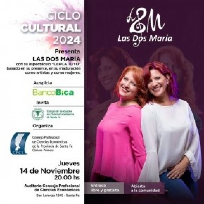 14/11 - Ciclo Cultural: Las Dos Mar&iacute;as