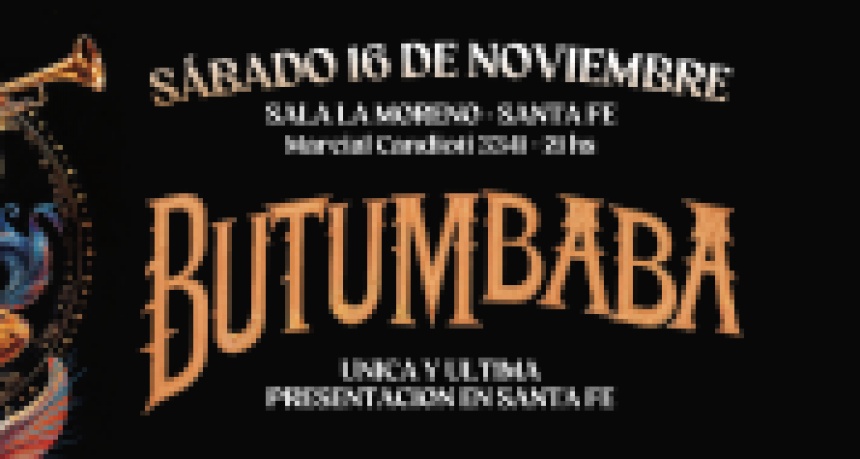 16/11 - BUTUMBABA en la Sala Moreno