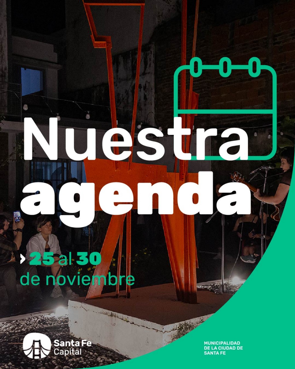 Agenda de la Secretaria de Cultura del Gobierno de la ciudad de Santa Fe
