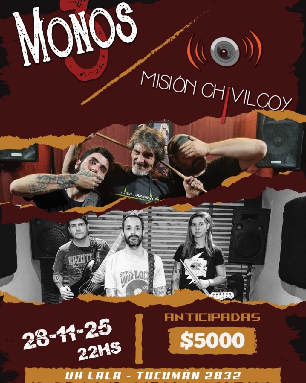 28/11 - Noche de rock en Uh lala