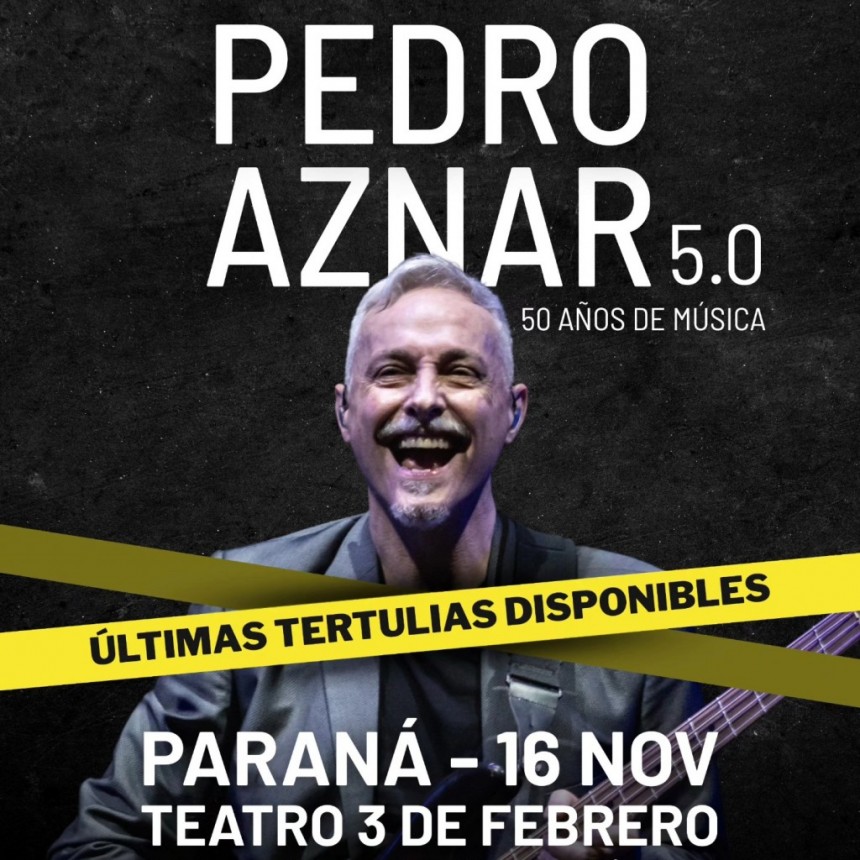 16/11 - Pedro Aznar en Paran&aacute; 