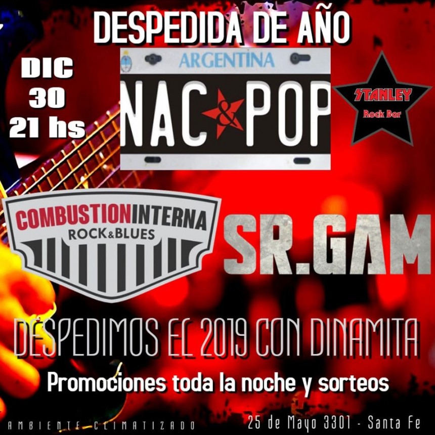 30/12 - DESPEDIDA de a&ntilde;o de "NAC & POP"