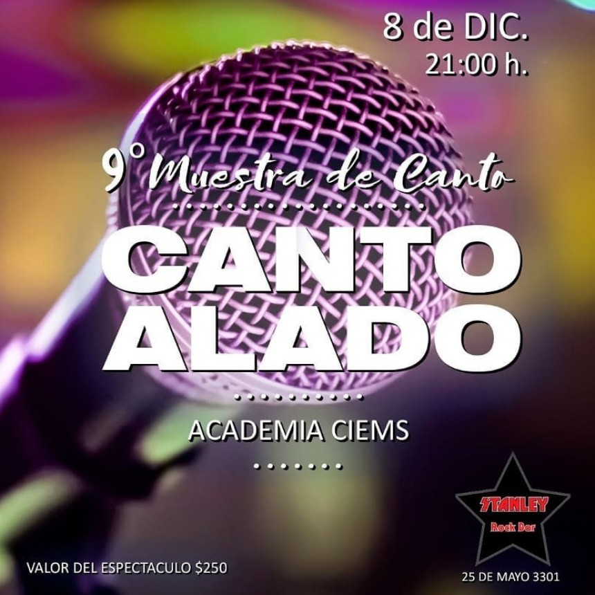 8/12 - Muestra Academia Ciems: Canto Alado