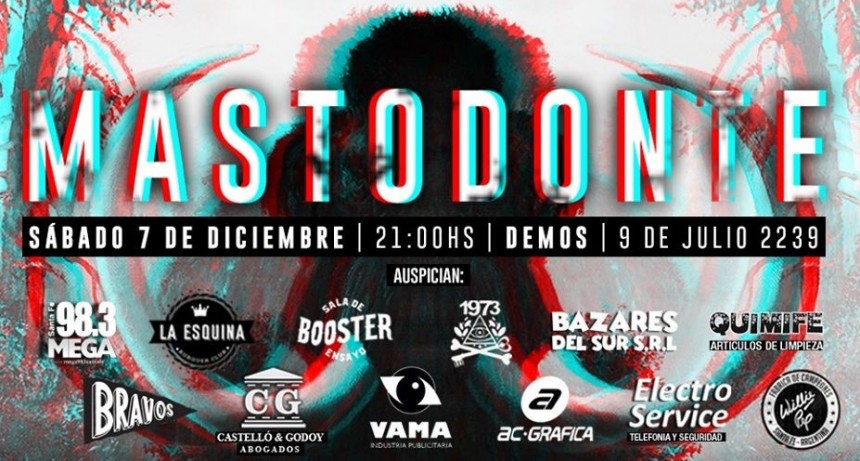 7/12 - MASTODONTE en Demos! 