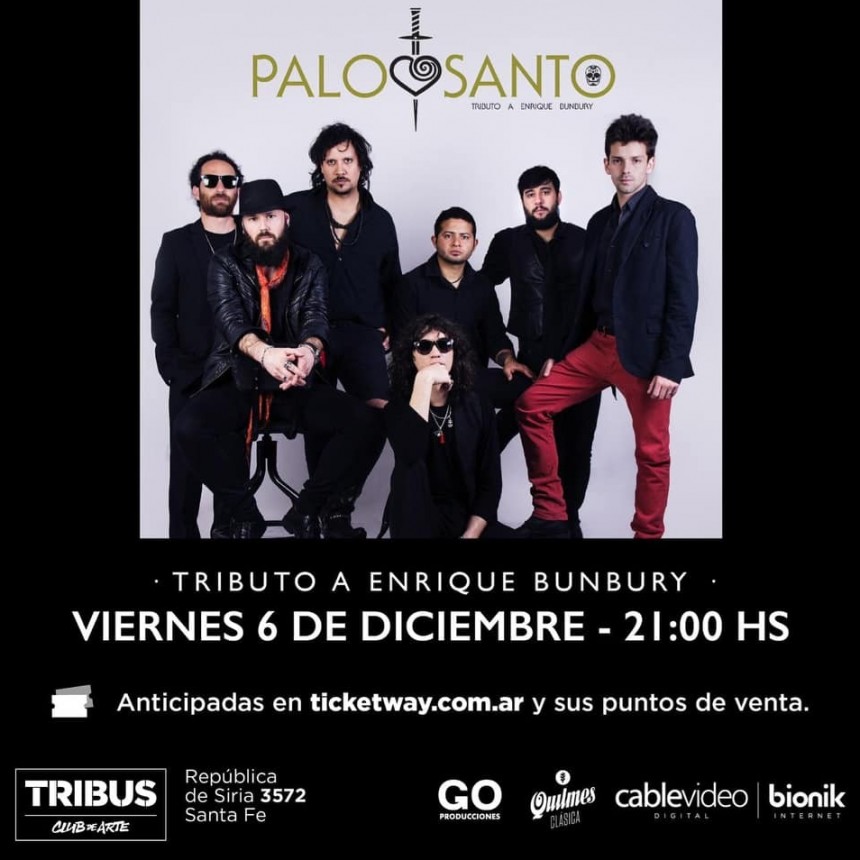 6/12 - Palo Santo - Tributo a Bunbury