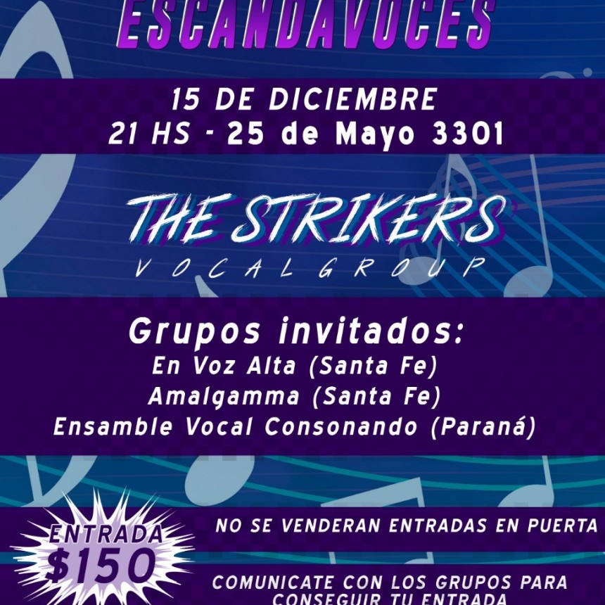 15/12 - The Strikers VocalGroup en Stanley