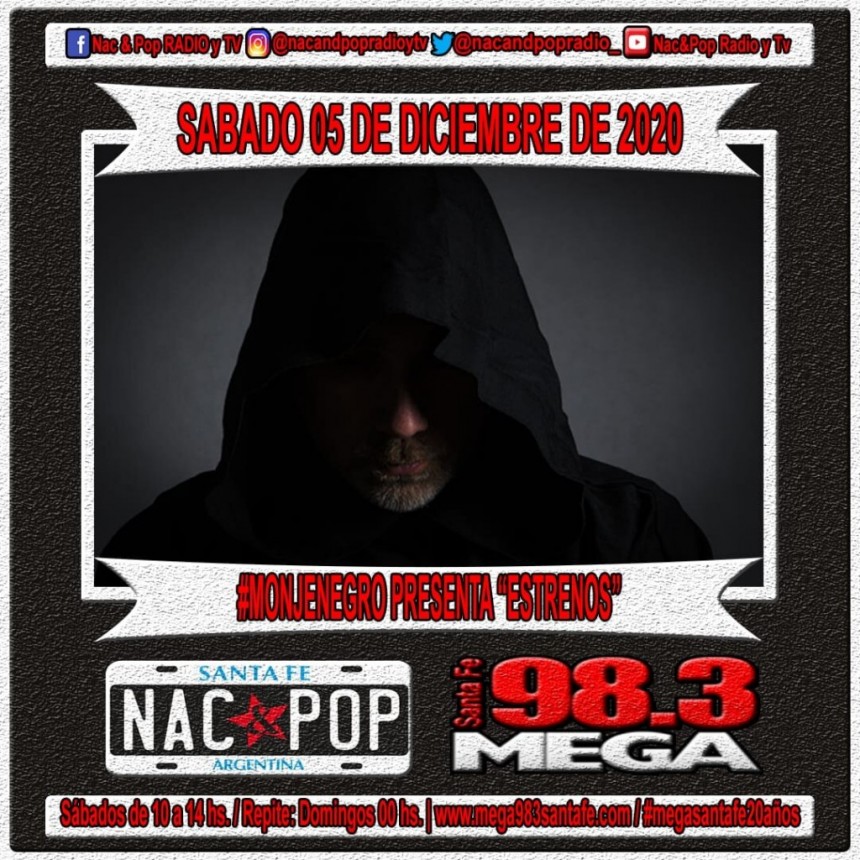 Monje Negro presenta los estrenos en "Nac & Pop" 5/12