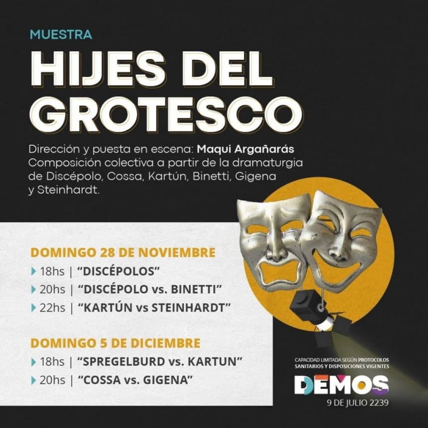 5/12 - HIJES DEL GROTESCO en Demos